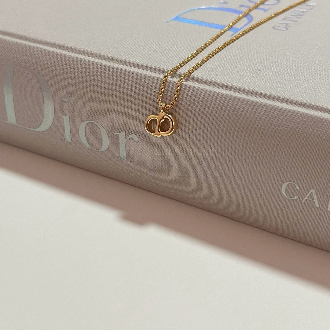 Vintage Dior 1.3cm CD Necklace