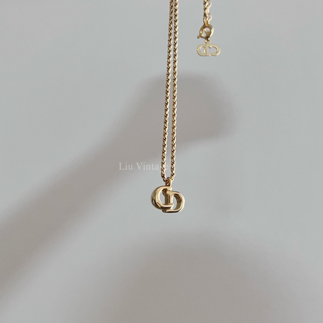 Vintage Dior CD Necklace 1.3cm