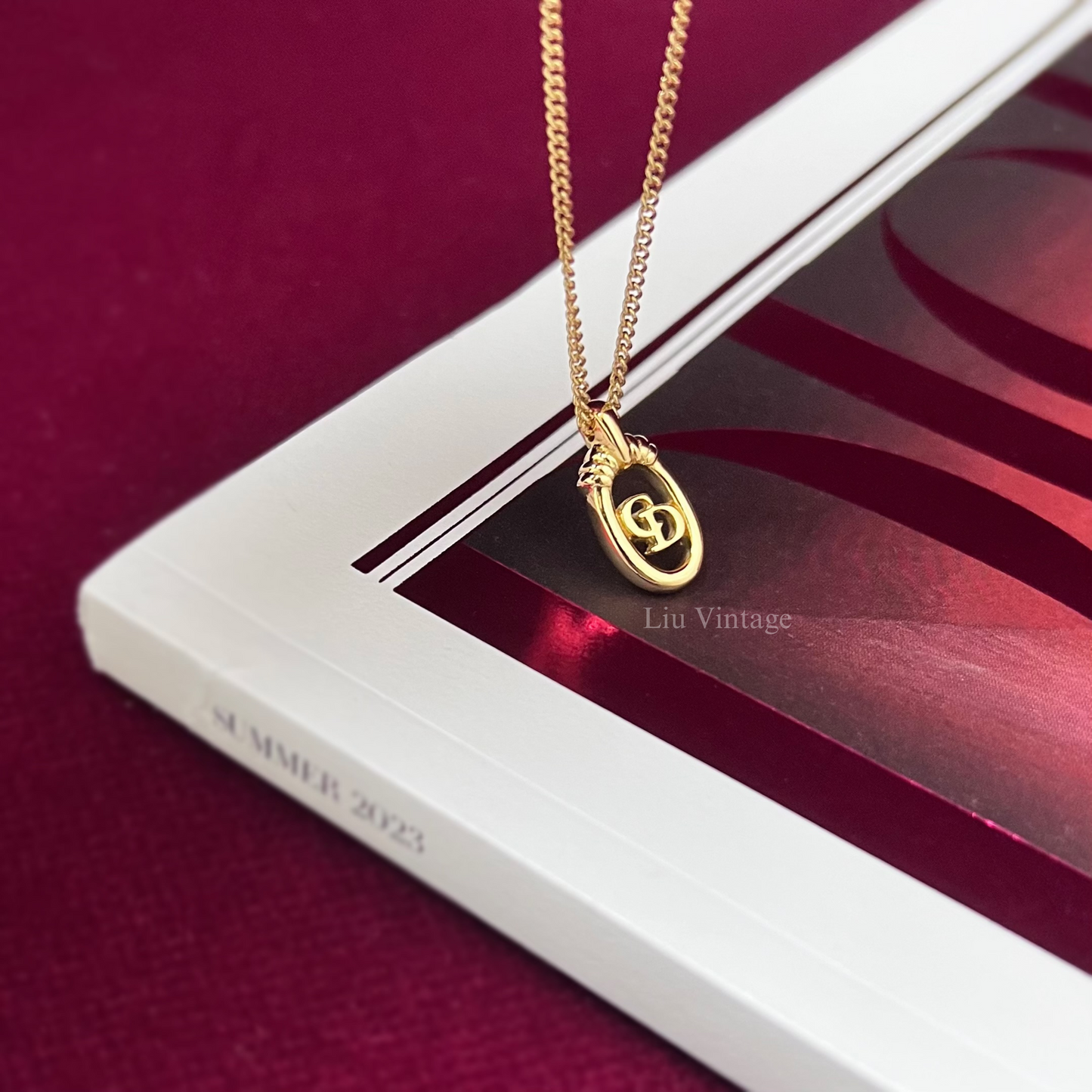 Vintage Dior Frame Necklace