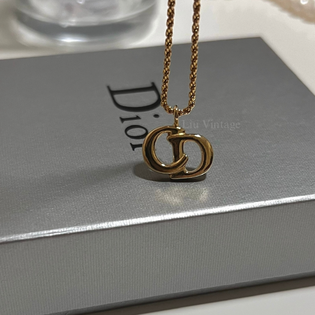 Vintage Dior 1.7cm CD Necklace