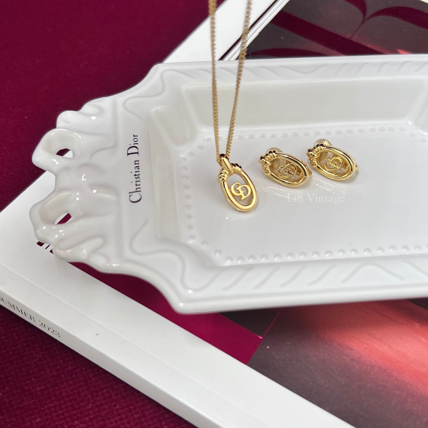 Vintage Dior Frame Necklace