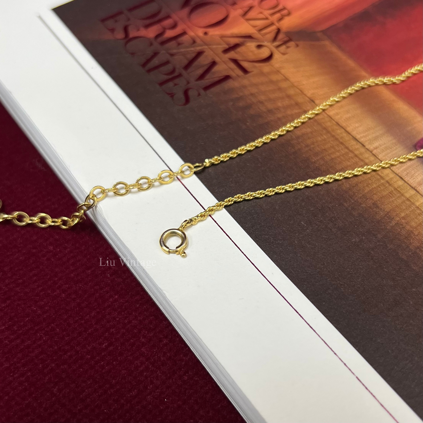 Vintage Dior CD necklace