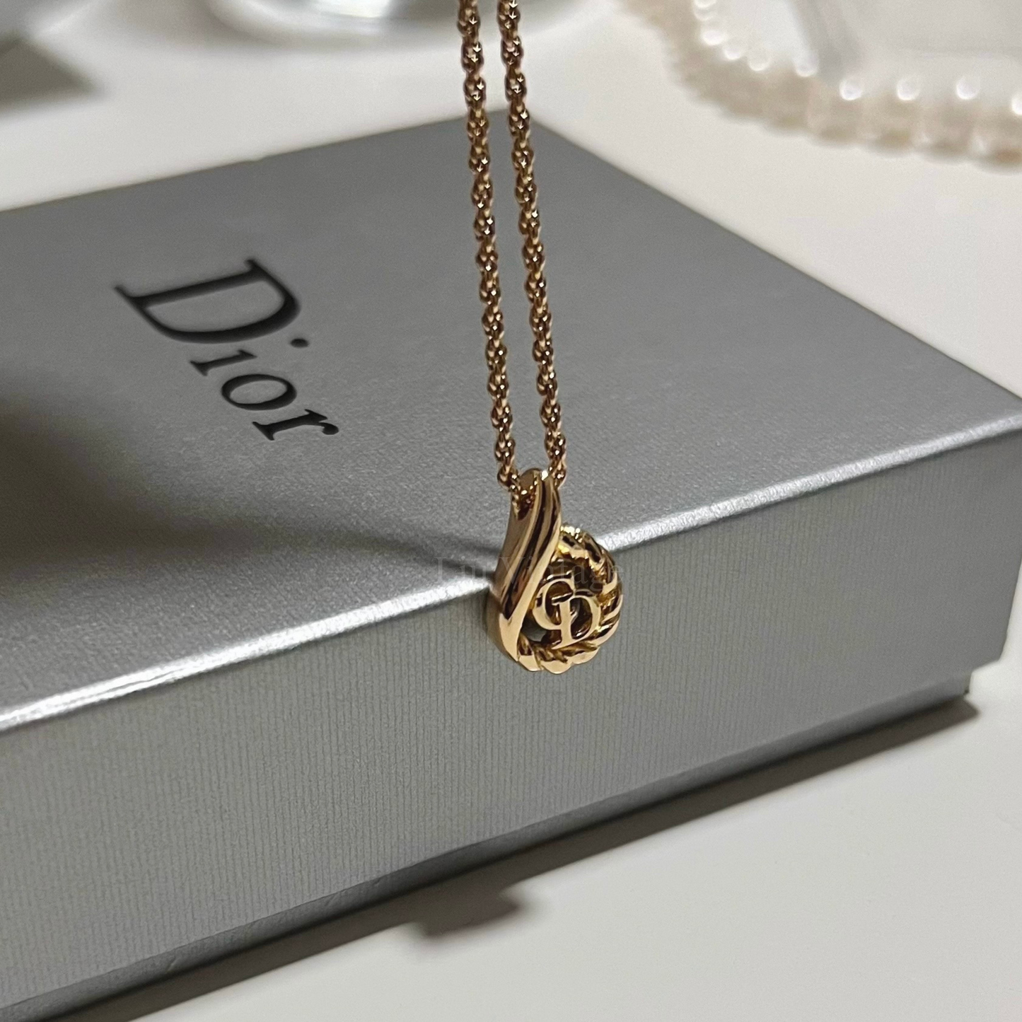 Vintage Dior CD Necklace