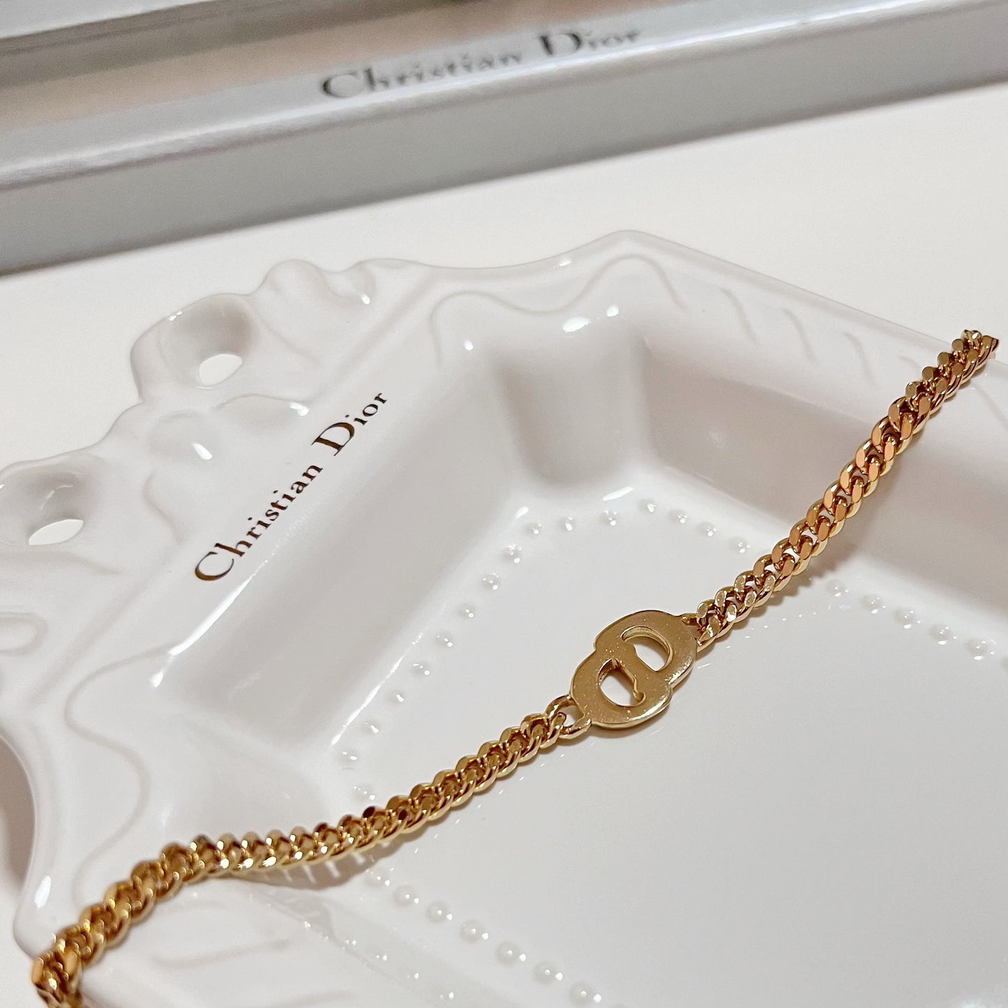 Vintage Dior CD Crystal Bracelet