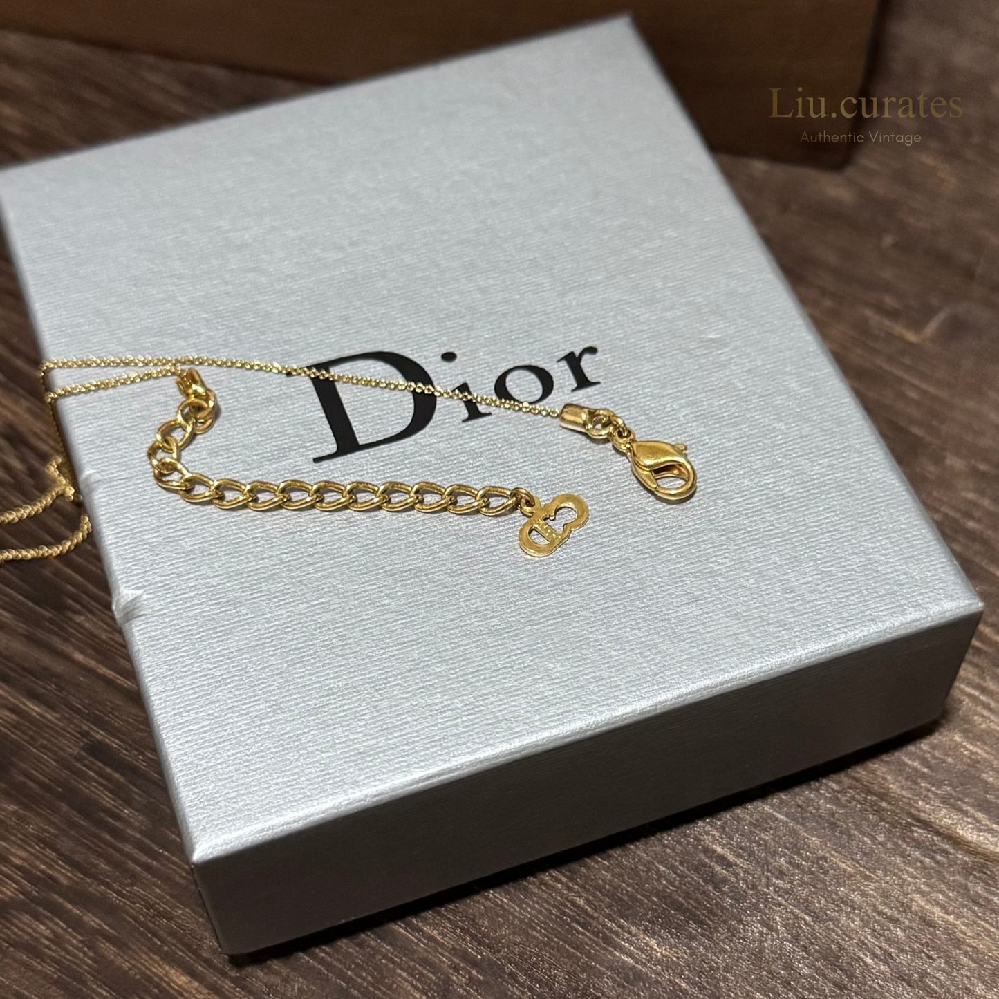 Vintage Dior Letter Necklace