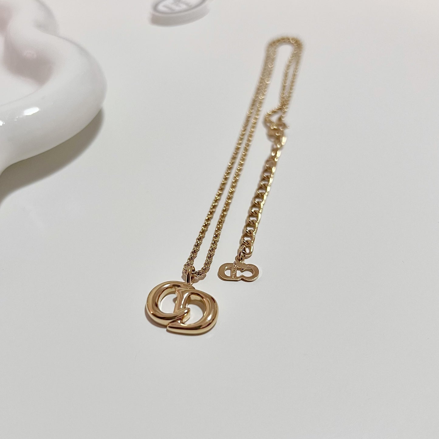 Vintage Dior CD Necklace