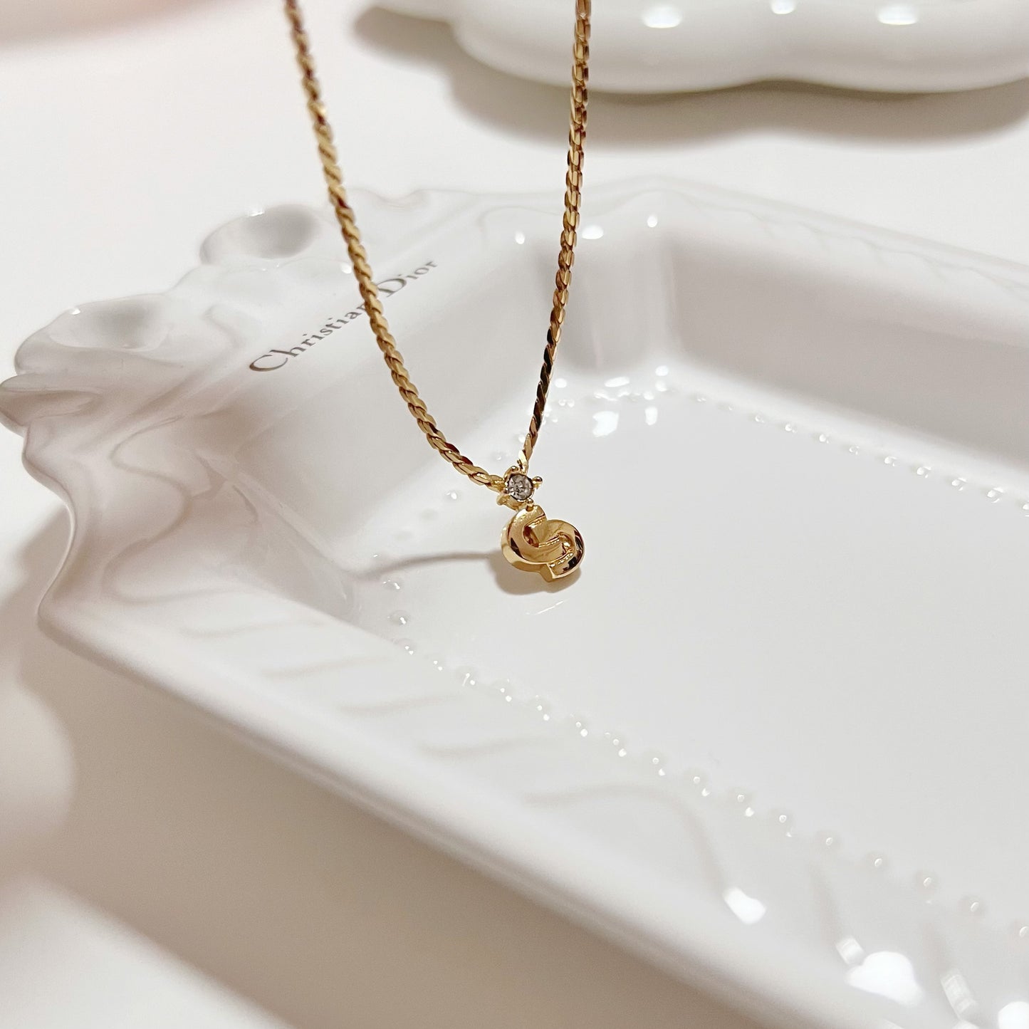 Vintage Dior Mini Pendant Necklace
