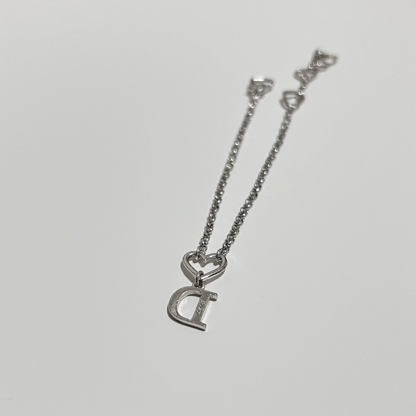 Vintage Dior Heart Dangling Bracelet