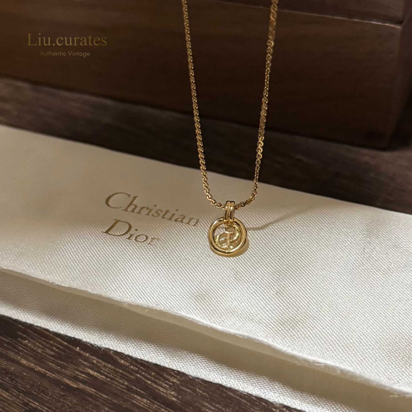 Vintage Dior Mini Pendant Necklace