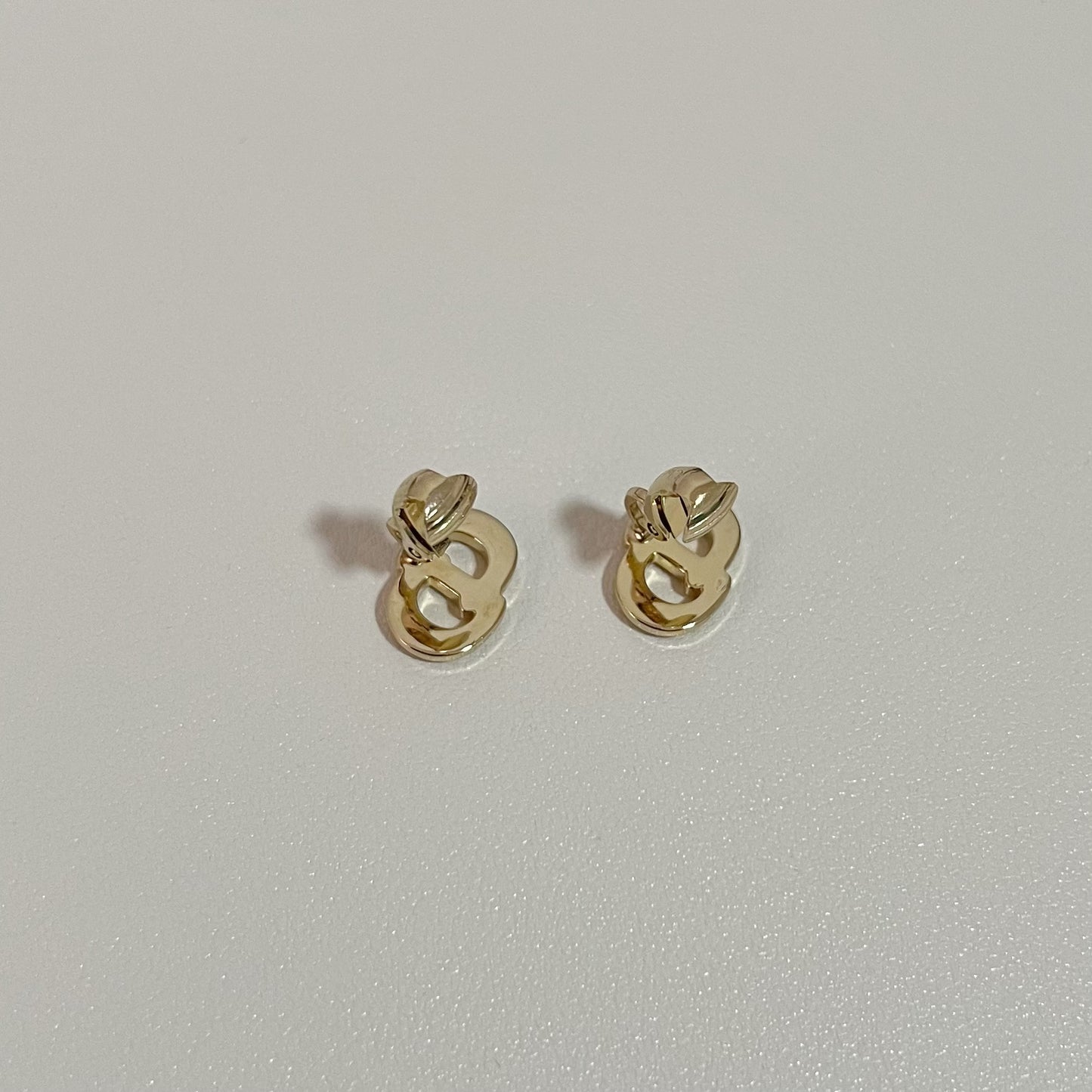Vintage Dior Crystal CD Clip On Earrings