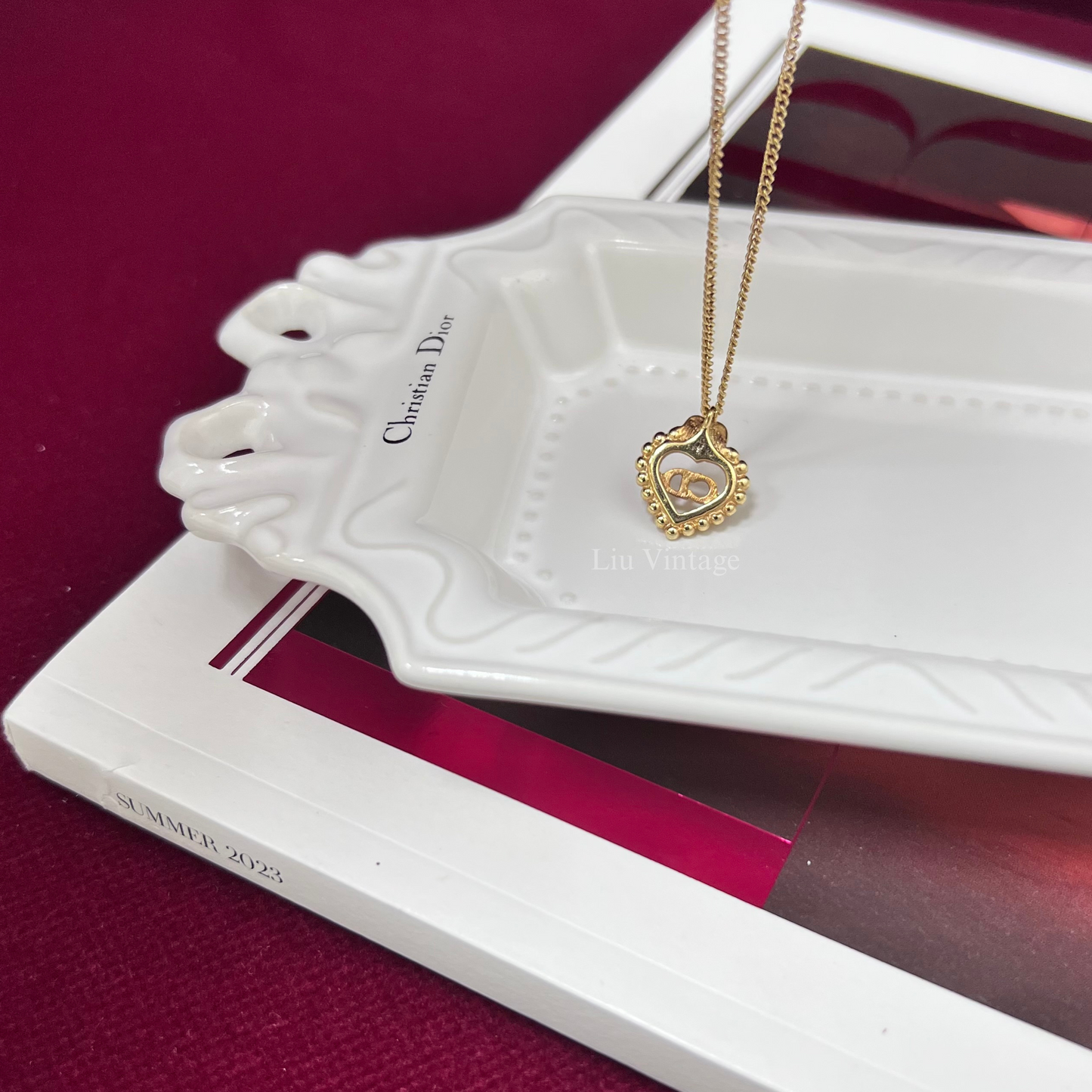 Vintage Dior Heart Necklace