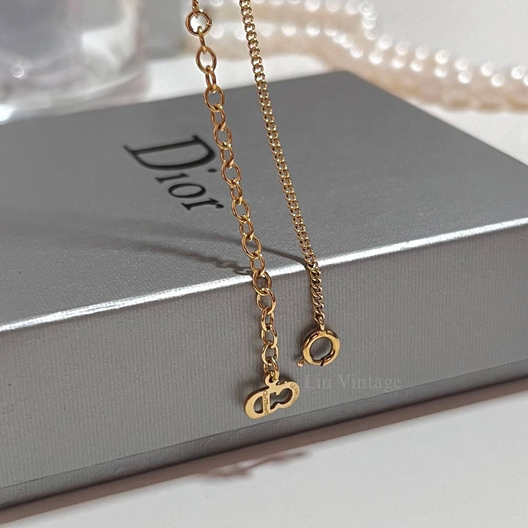 Vintage Dior Heart CD Necklace