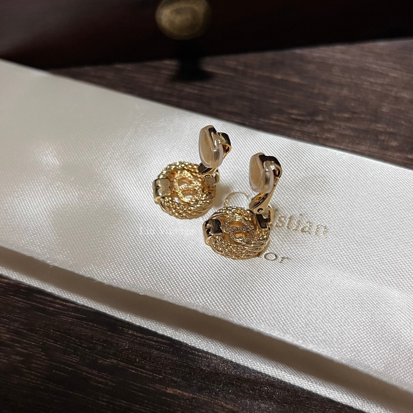 Vintage Dior Clip On Earrings