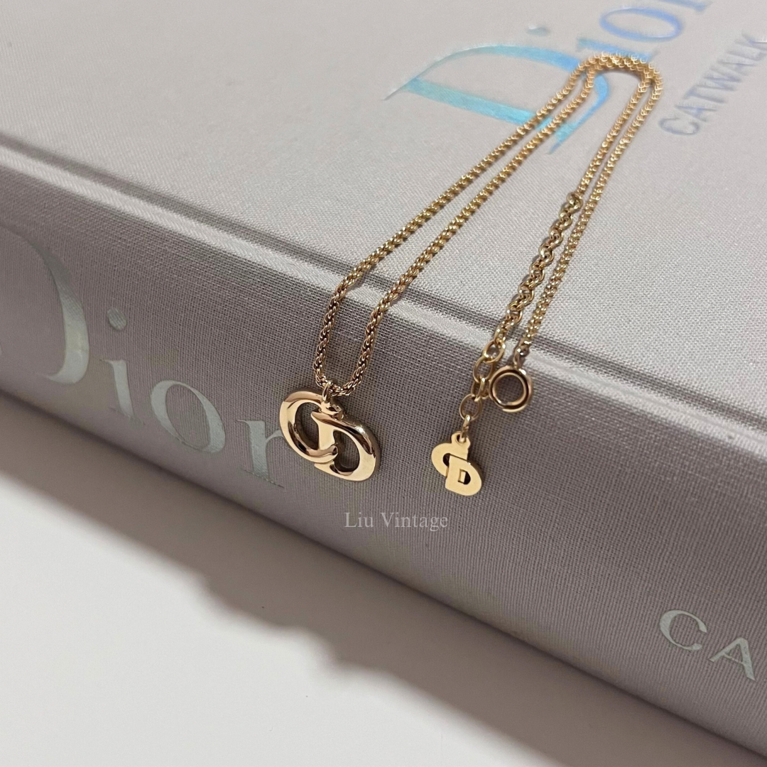 Vintage Dior CD Necklace