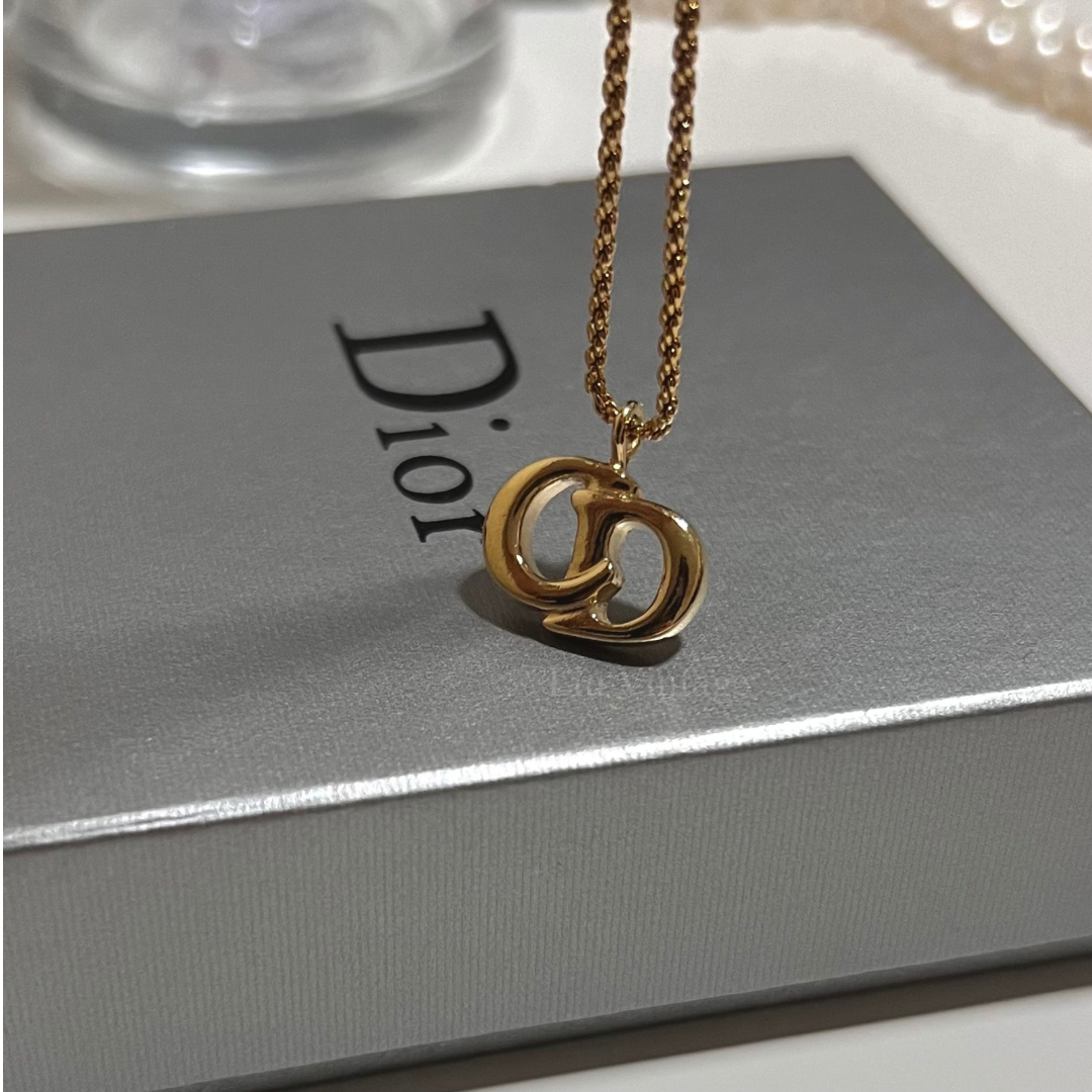 Vintage Dior 1.7cm CD Necklace