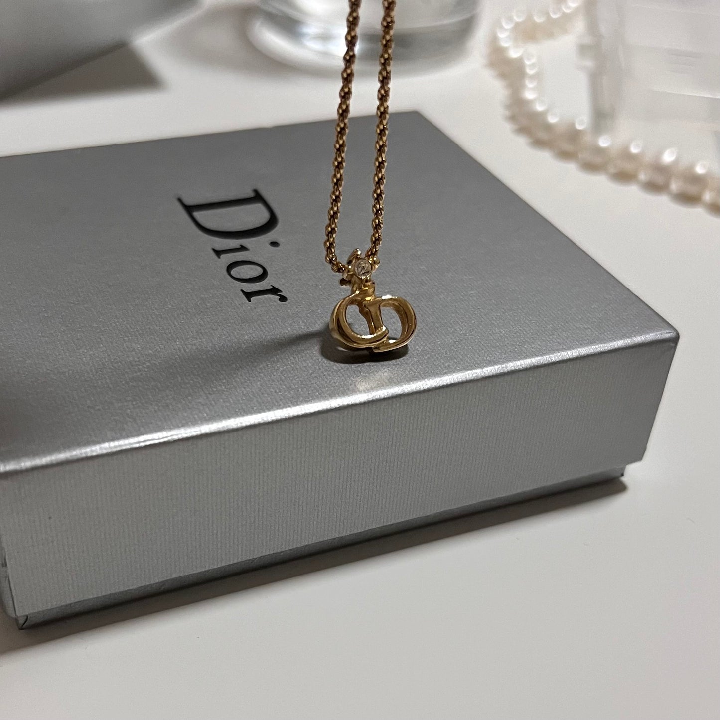 Vintage Dior CD with crystal