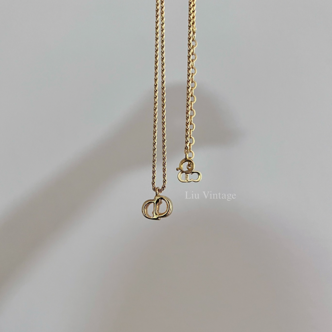 Vintage Dior CD Necklace 1.3cm