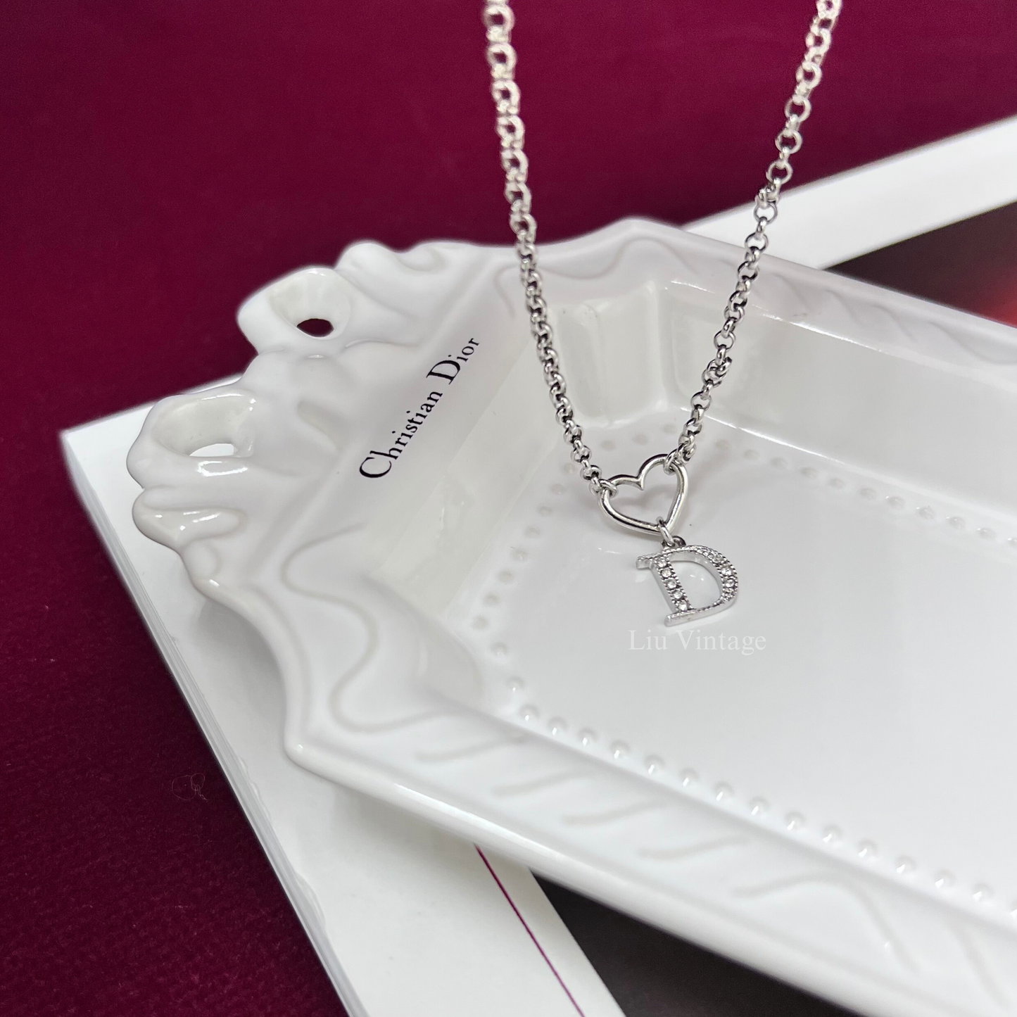 Vintage Dior Heart Necklace