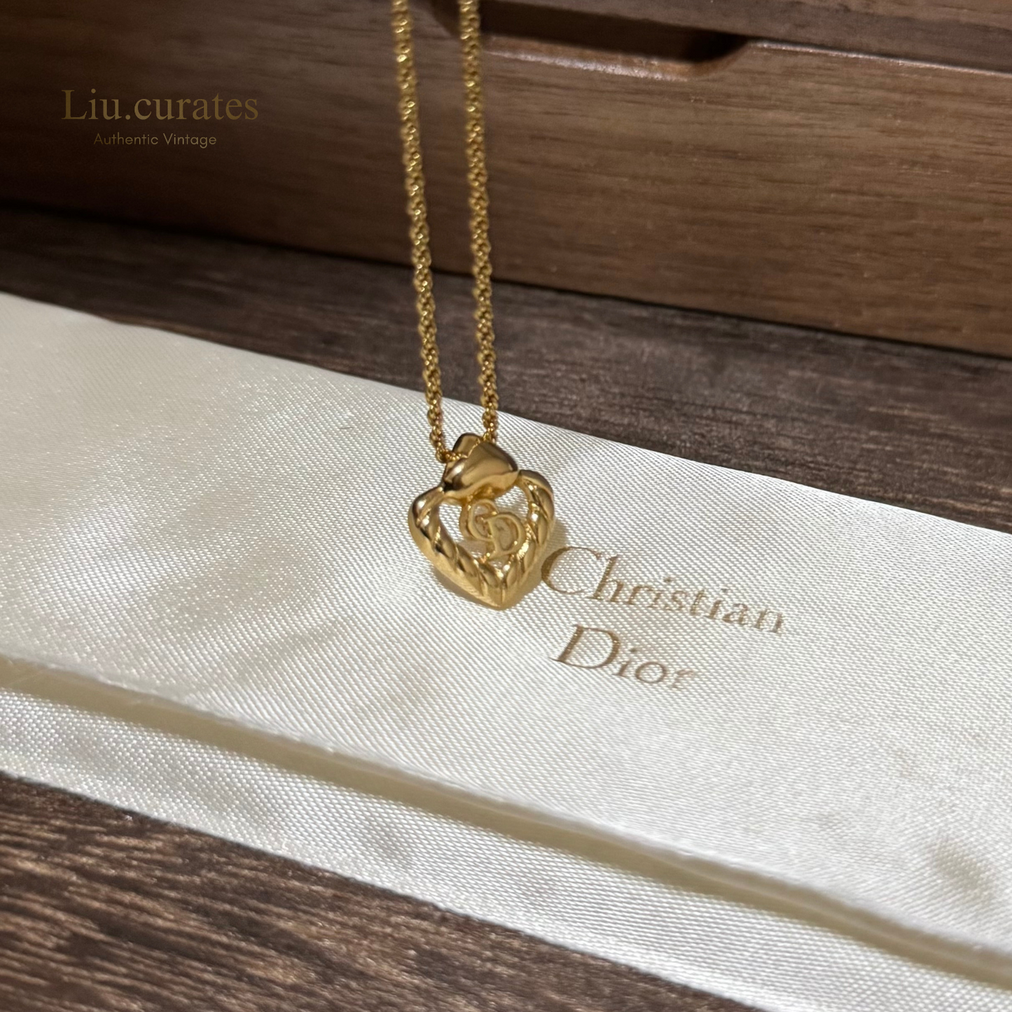 Vintage Dior Heart Necklace