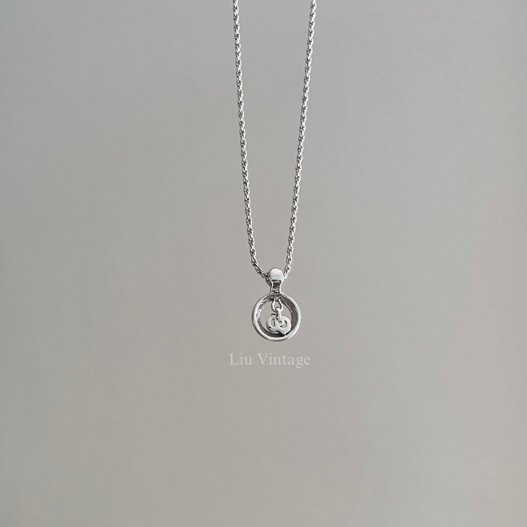 Vintage Dior Round Necklace (with crystal)