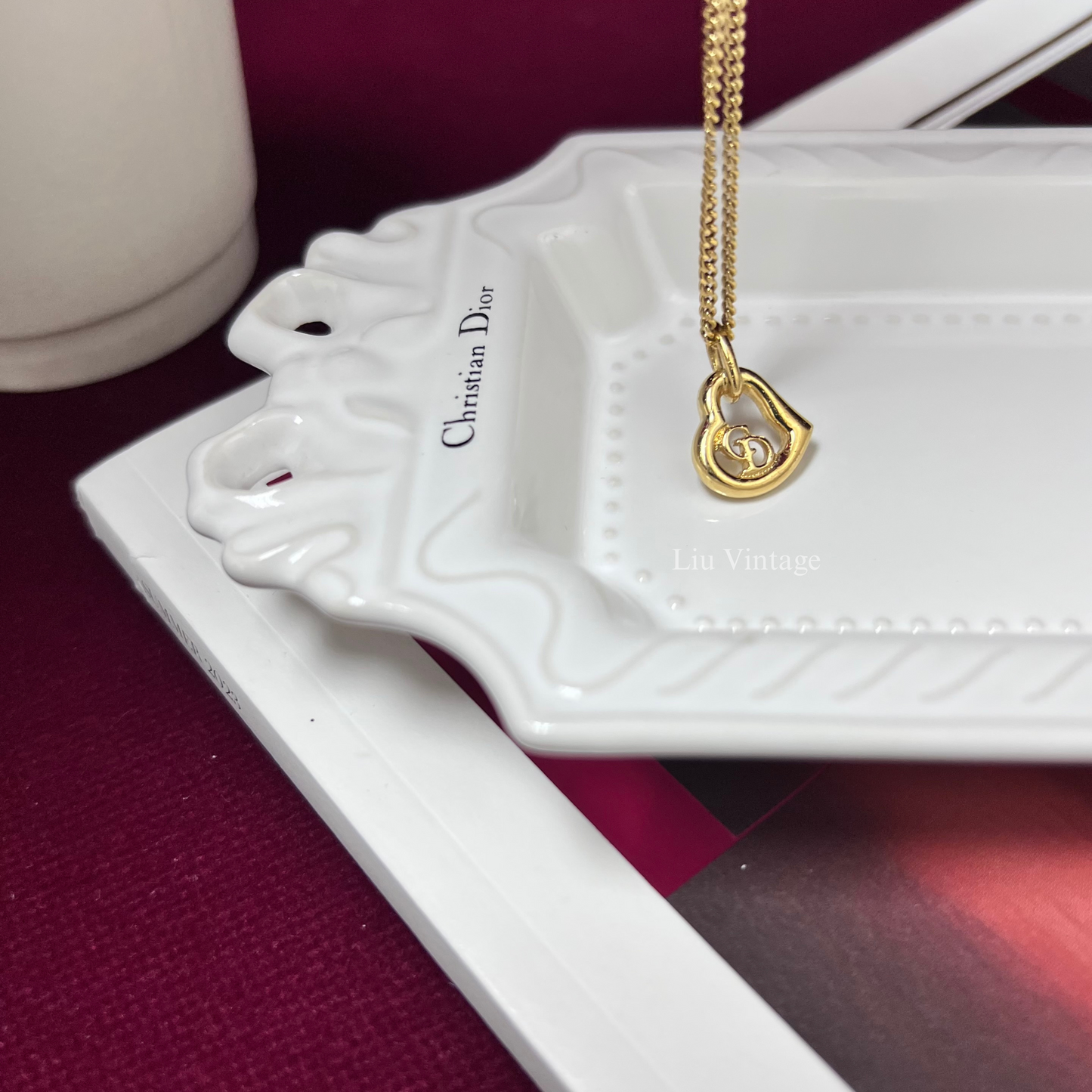 Vintage Dior Heart Necklace