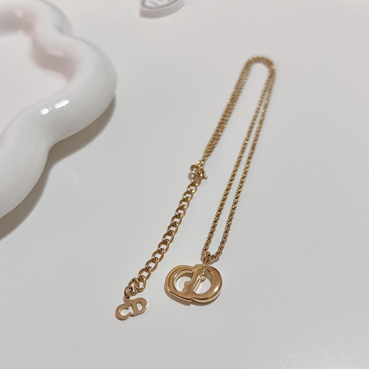 Vintage Dior CD Necklace
