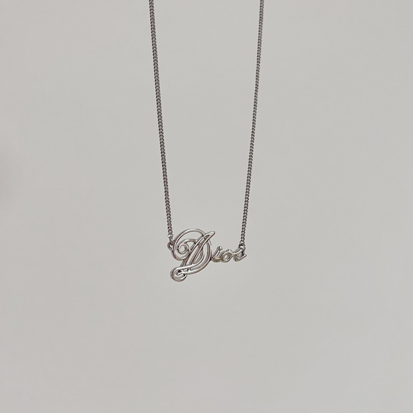 Vintage Dior Cursive Necklace