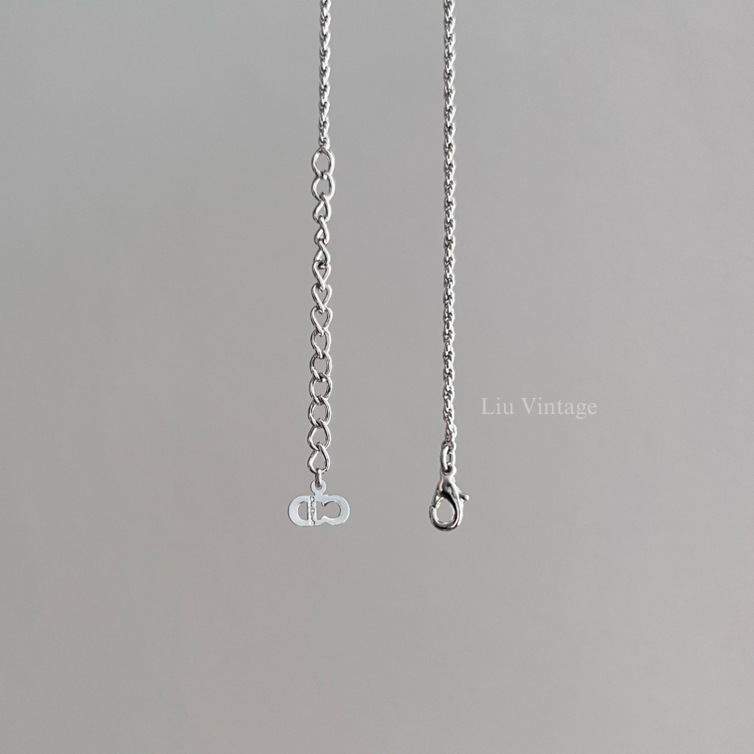 Vintage Dior Round Necklace (with crystal)
