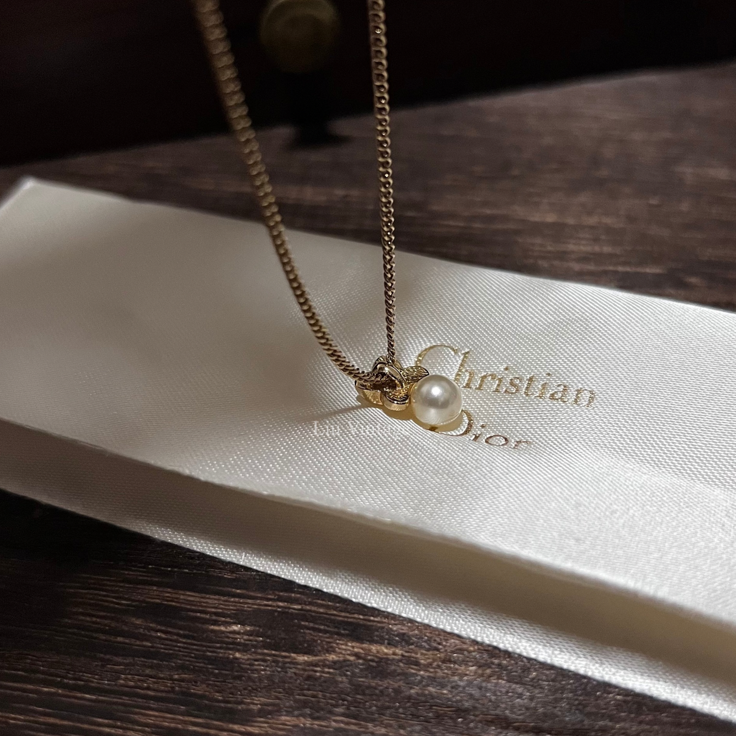 Vintage Dior Faux Pearl Necklace