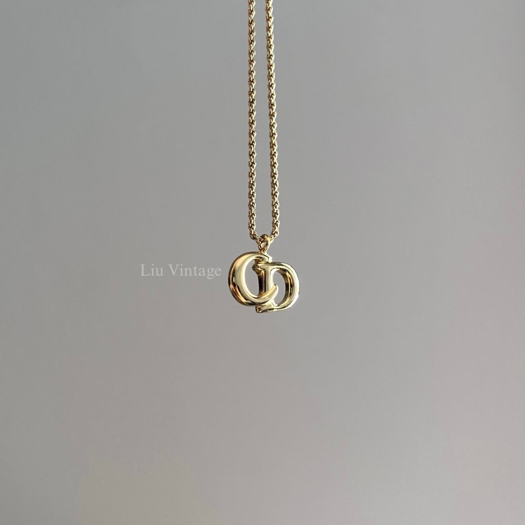 Vintage Dior 1.7cm CD Necklace