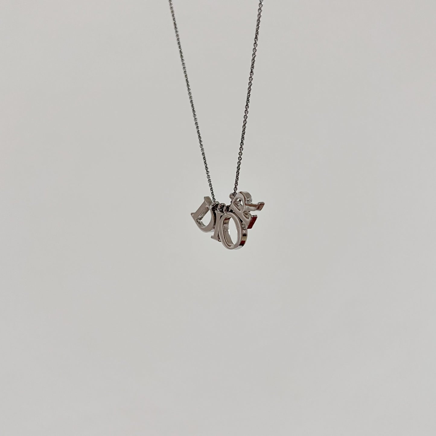Vintage Dior Lettering Necklace