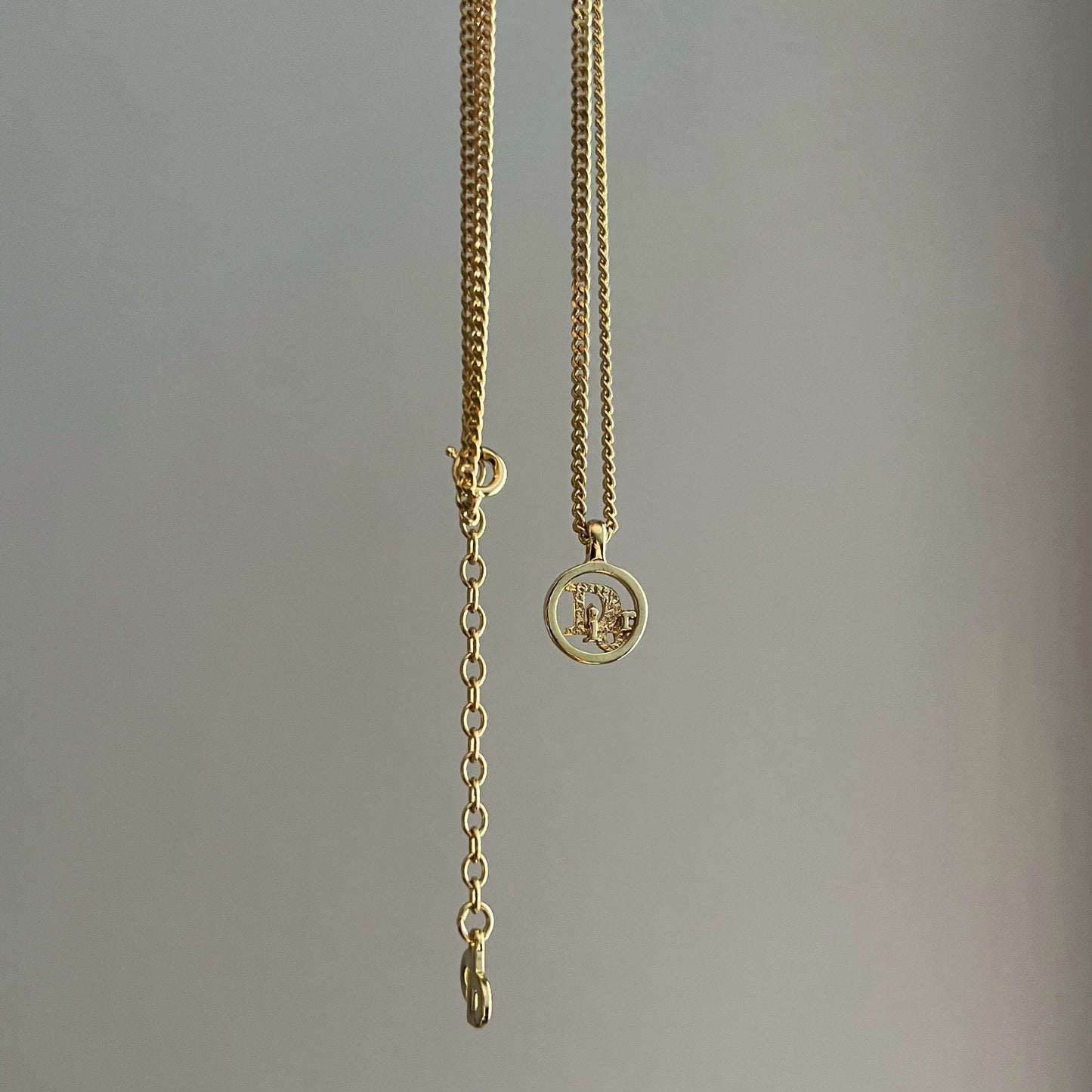 Vintage Dior Circle Cutout Necklace