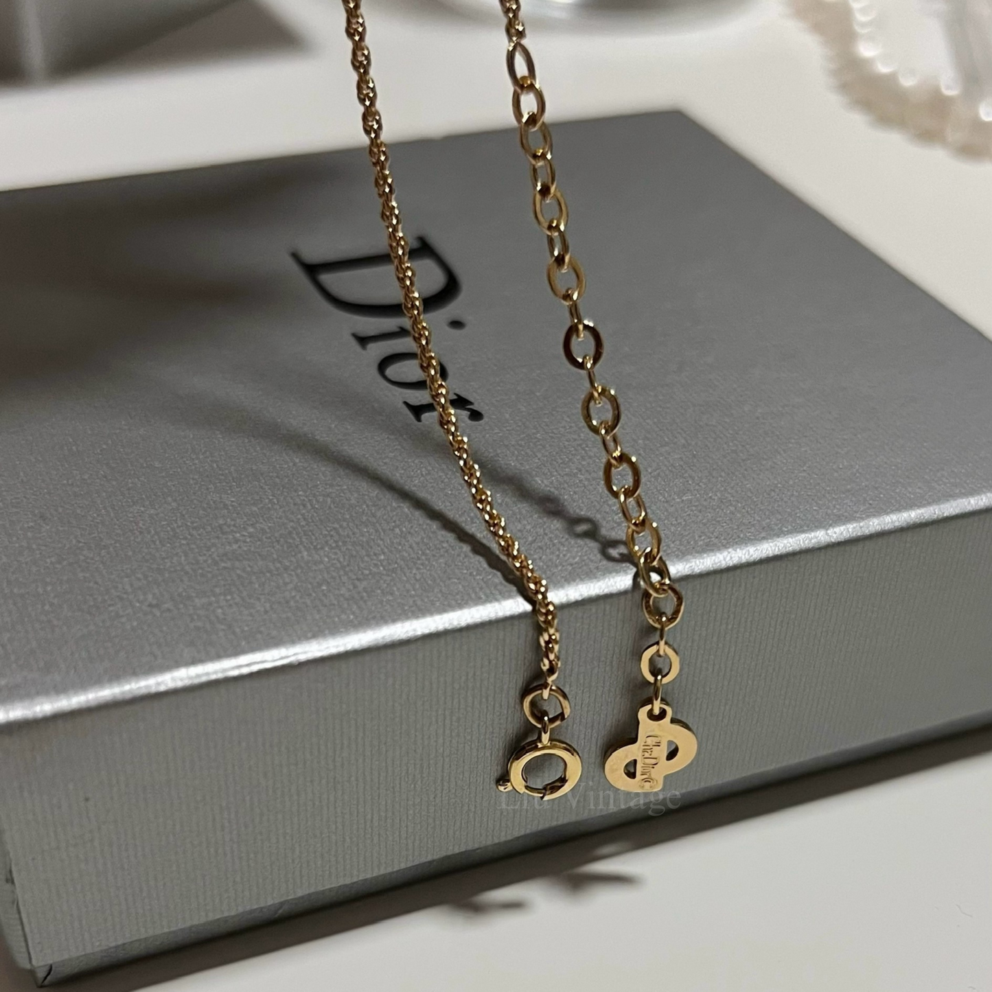 Vintage Dior CD Necklace