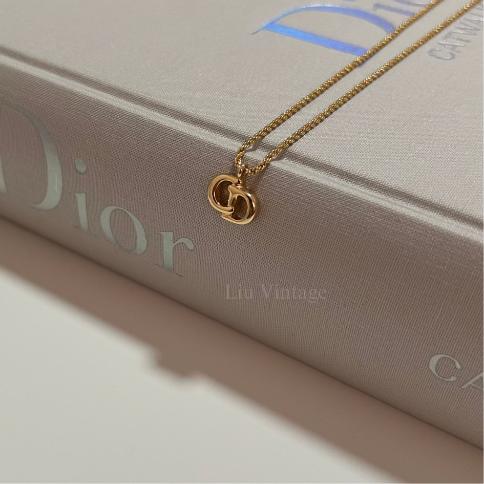 Vintage Dior 1.3cm CD Necklace