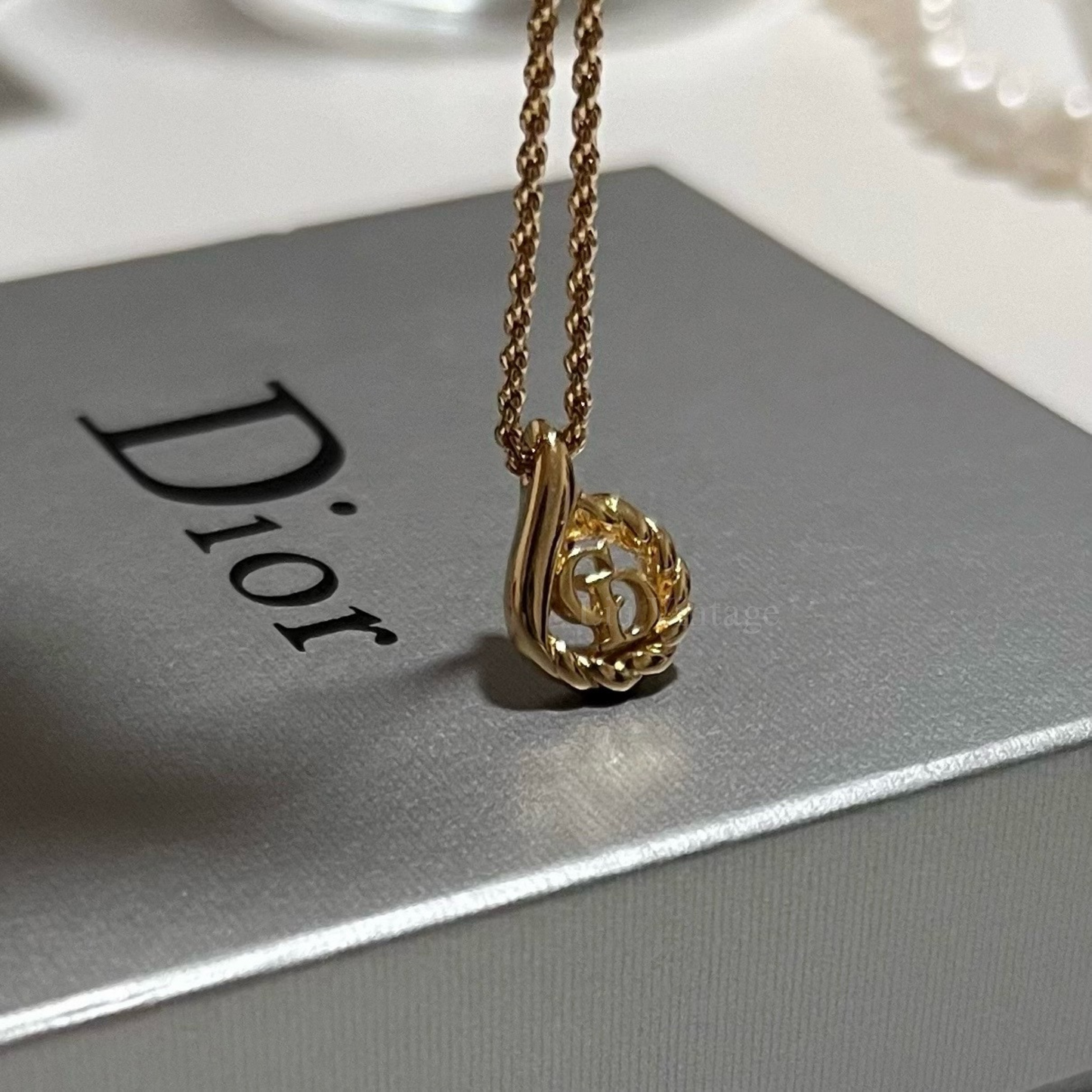 Vintage Dior CD Necklace