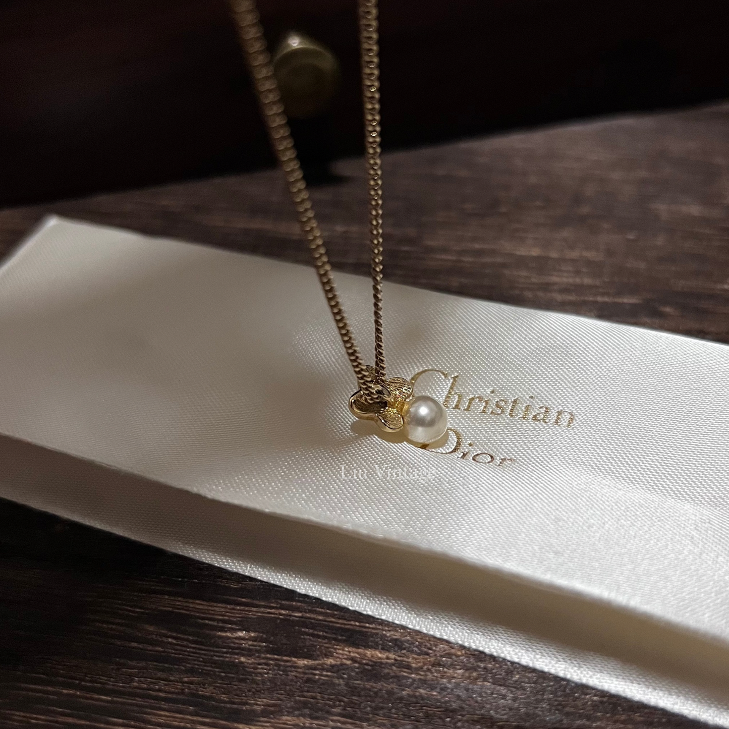 Vintage Dior Faux Pearl Necklace