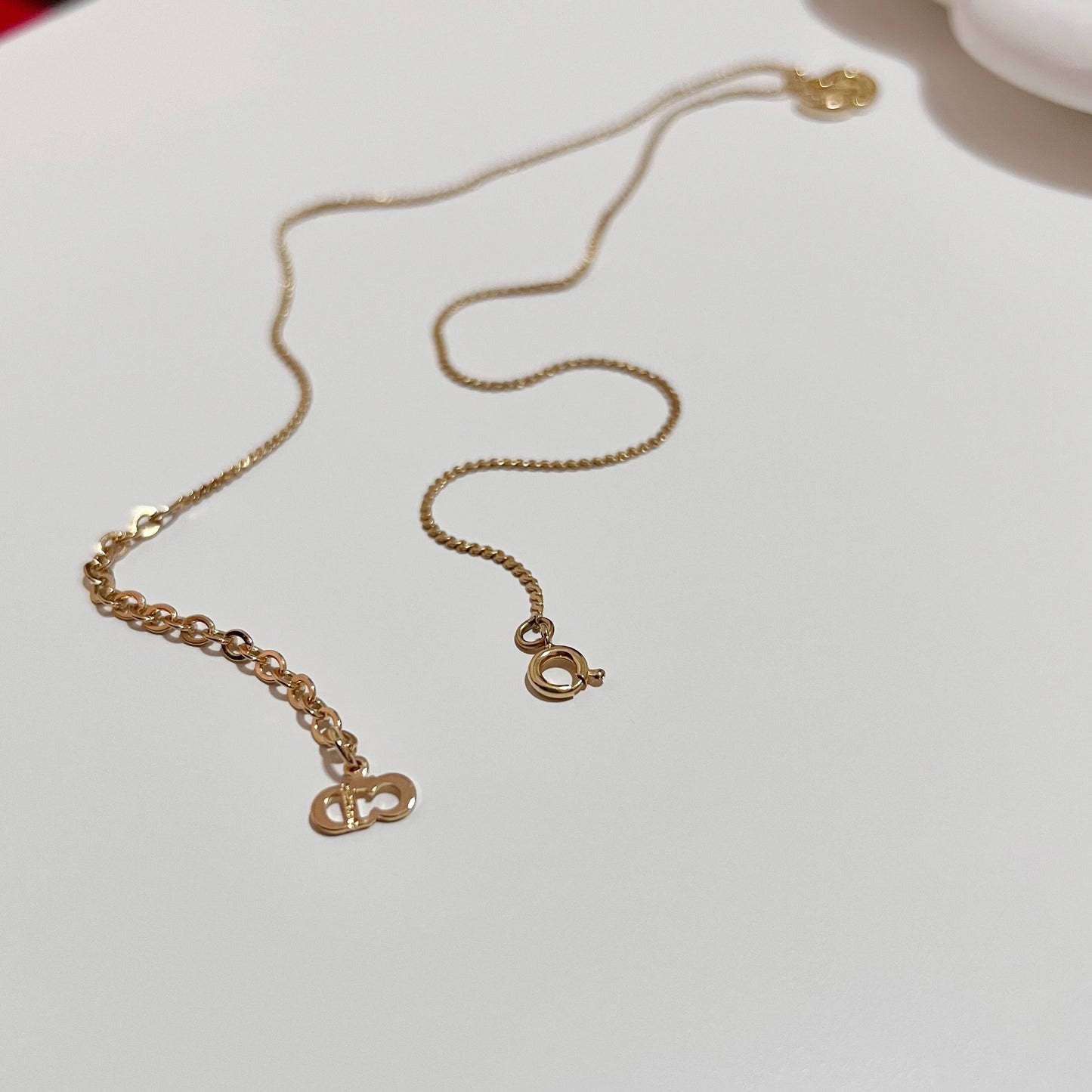 Vintage Dior Crystal CD Necklace