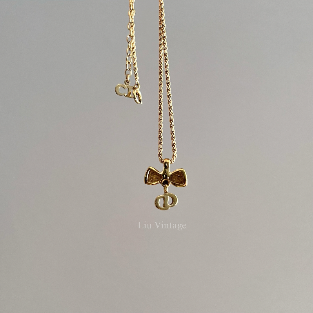 Vintage Dior Ribbon Necklace