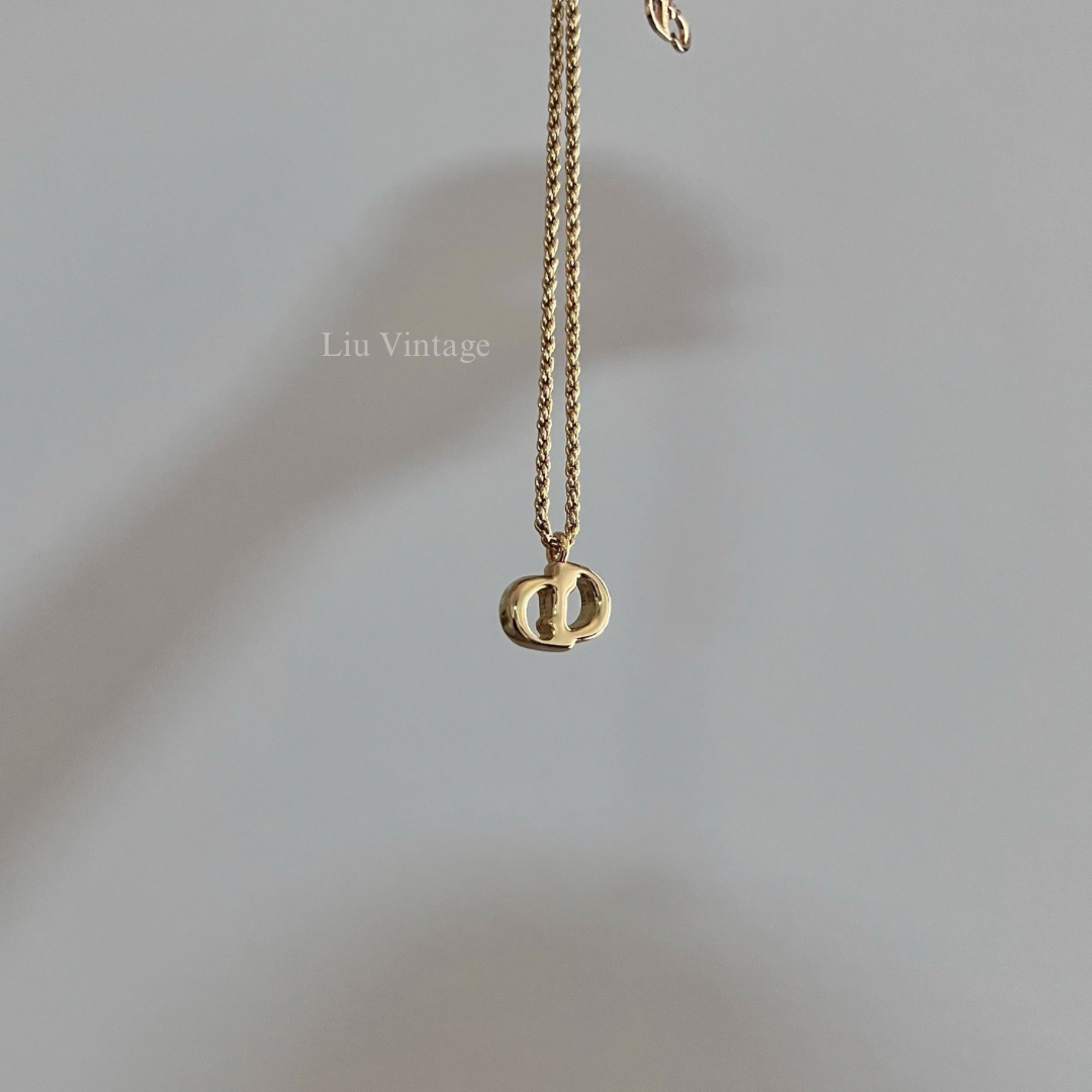 Vintage Dior CD Necklace 1.3cm