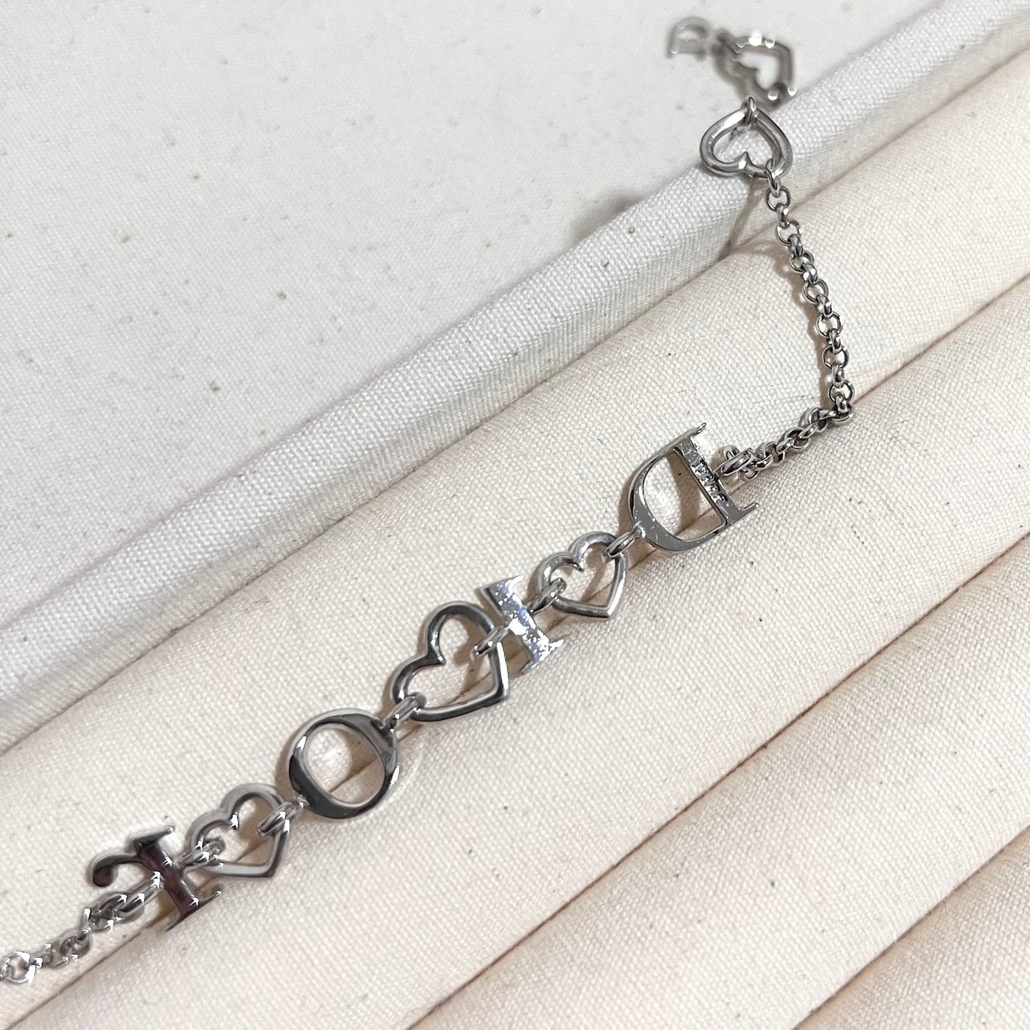 Vintage Dior Trio Heart Bracelet