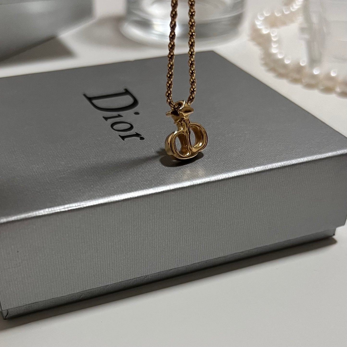 Vintage Dior CD with crystal