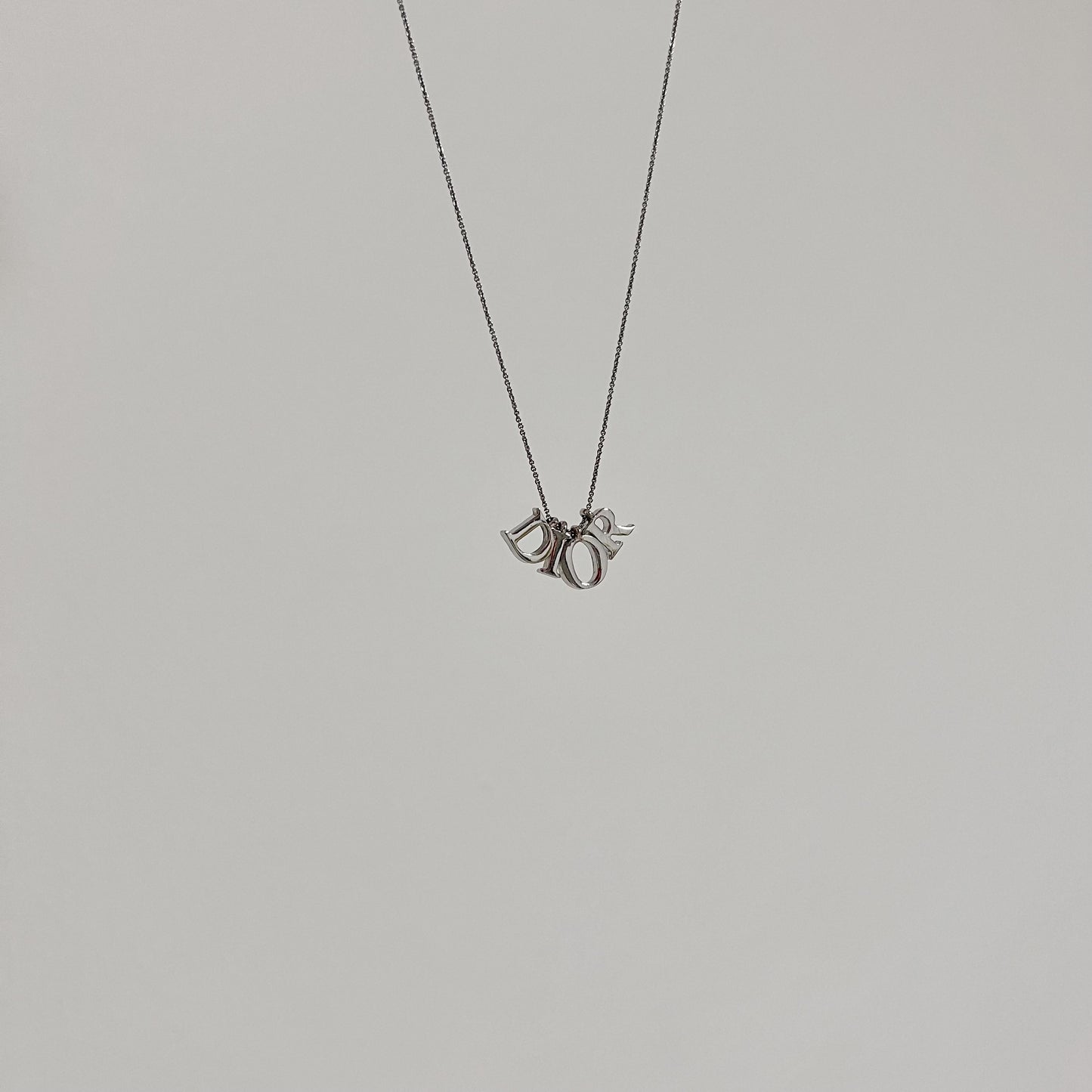 Vintage Dior Lettering Necklace