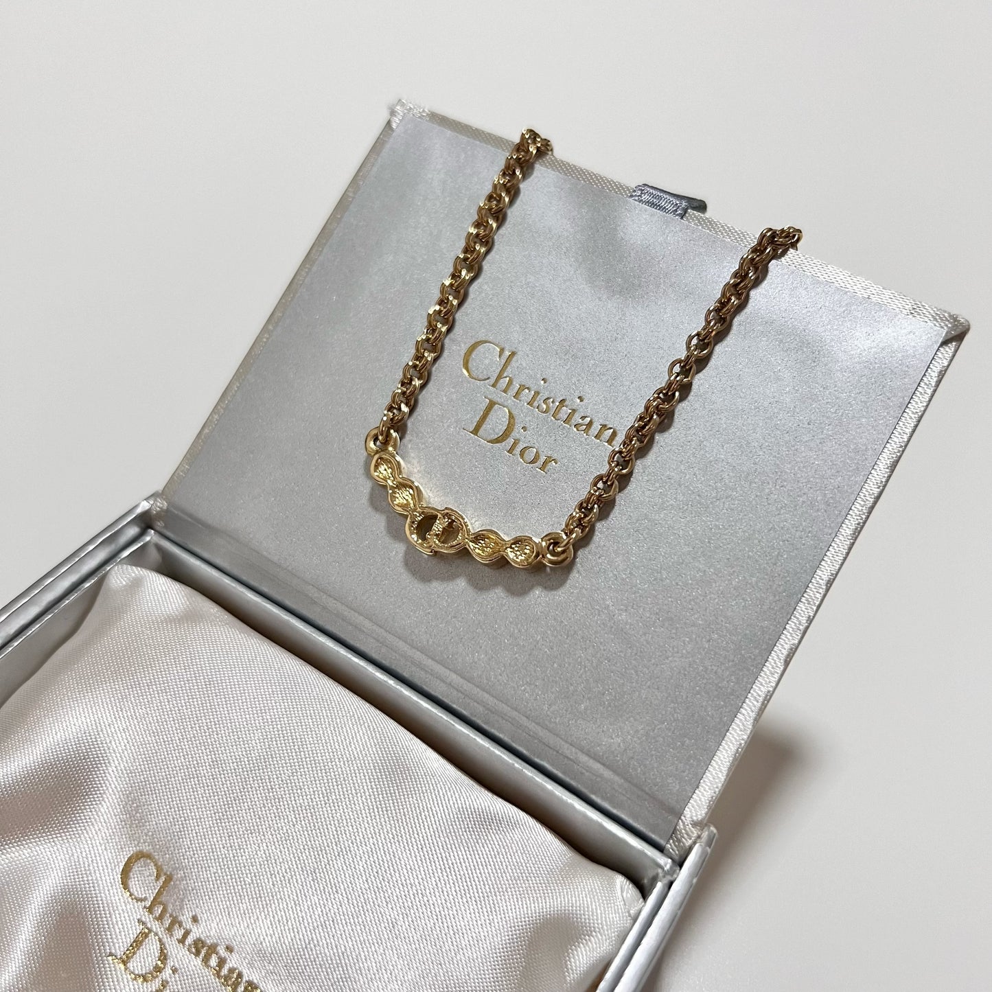 Vintage Dior CD Crystal Necklace