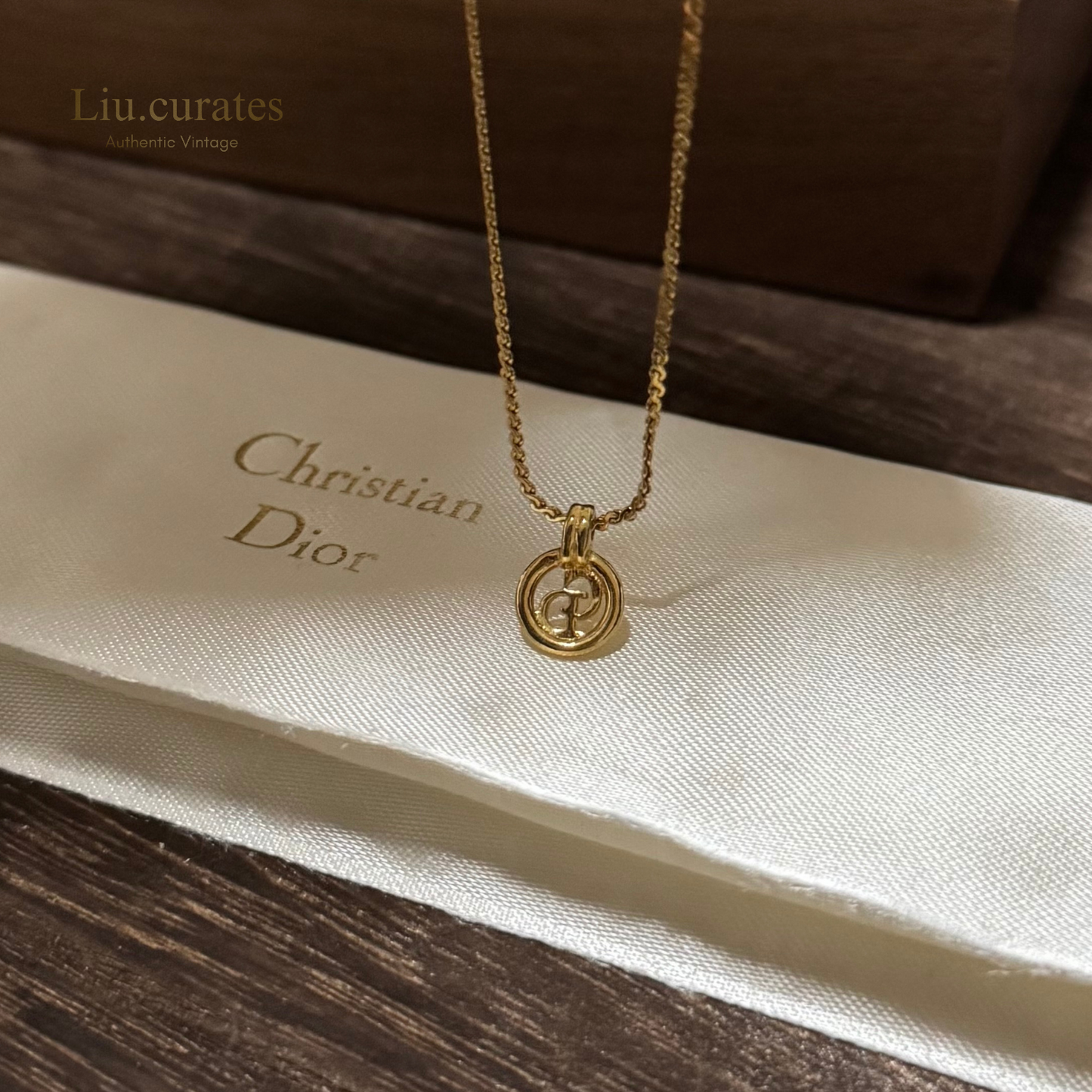 Vintage Dior Mini Pendant Necklace