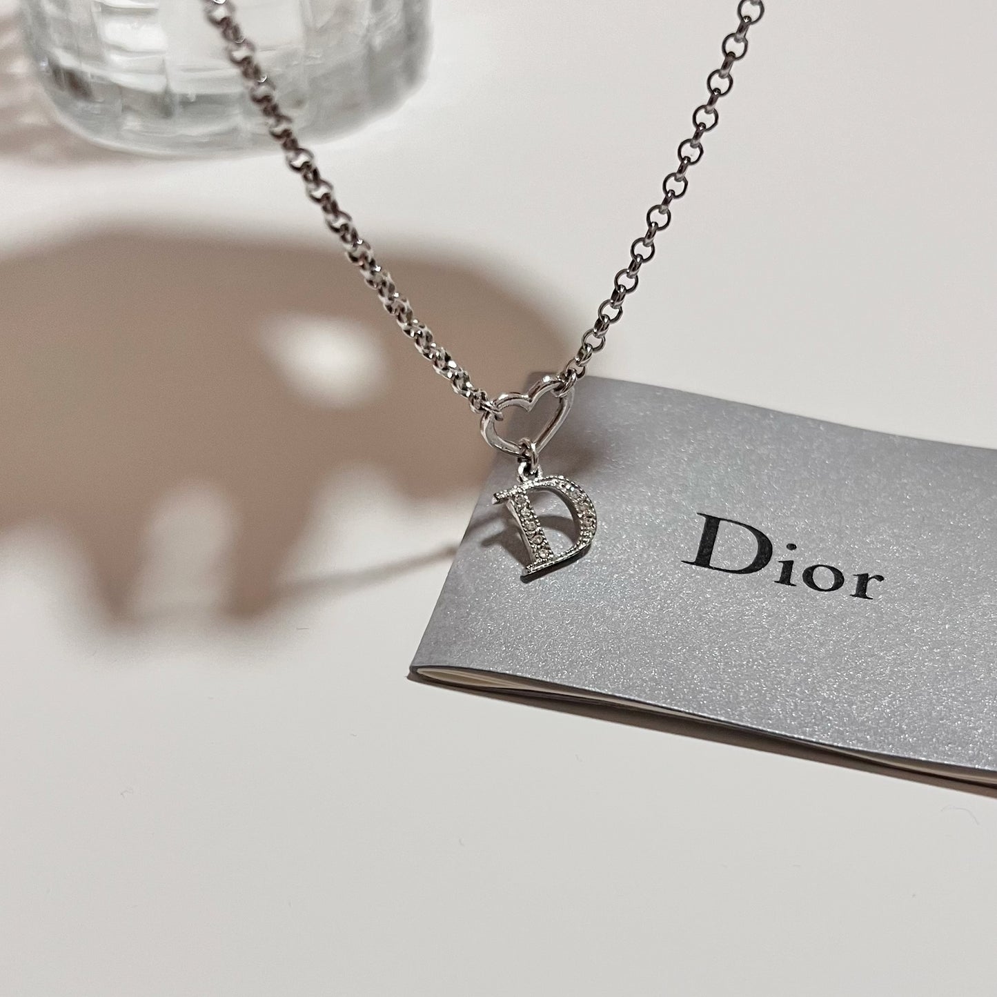 Vintage Dior Heart Dangling Bracelet