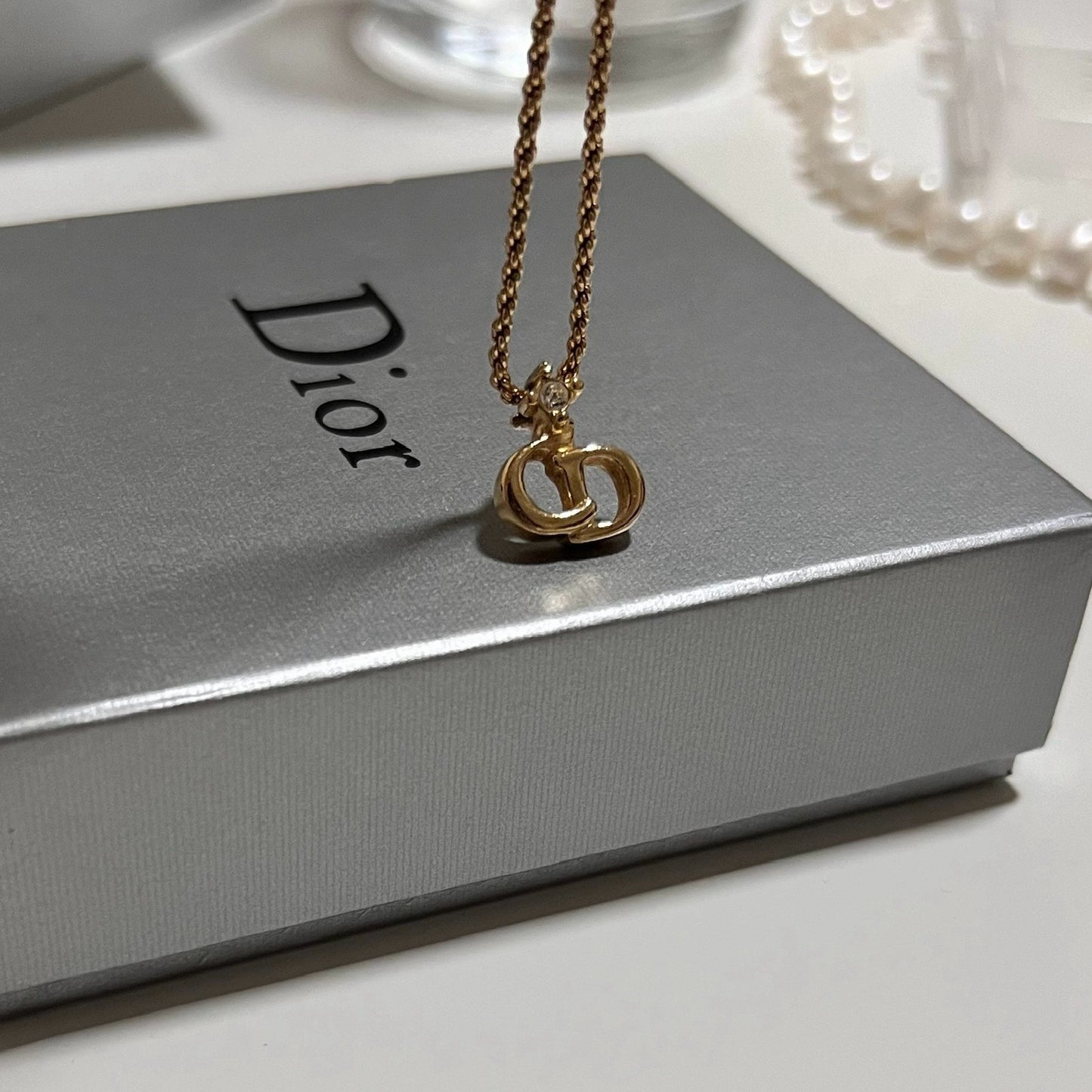 Vintage Dior CD with crystal
