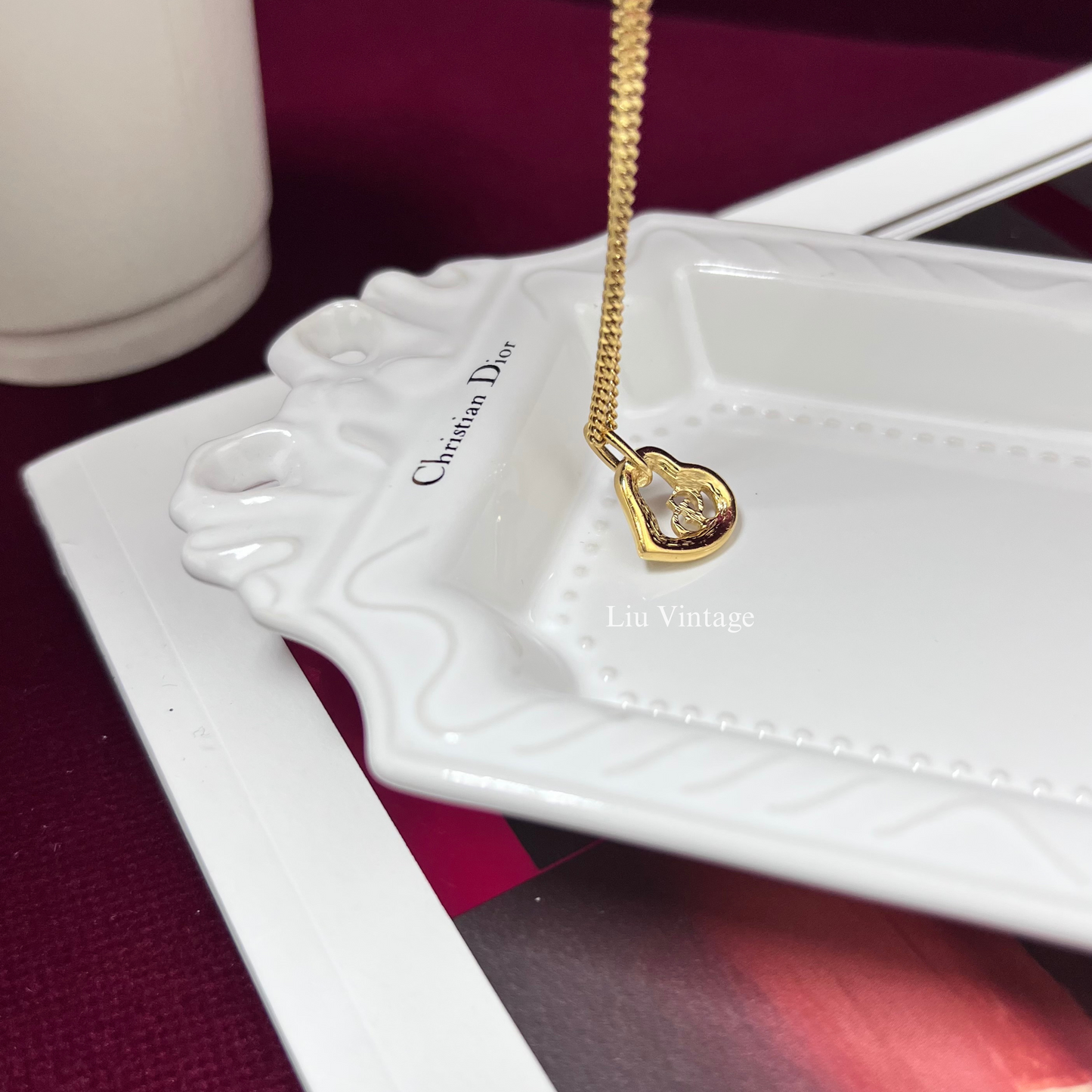 Vintage Dior Heart Necklace