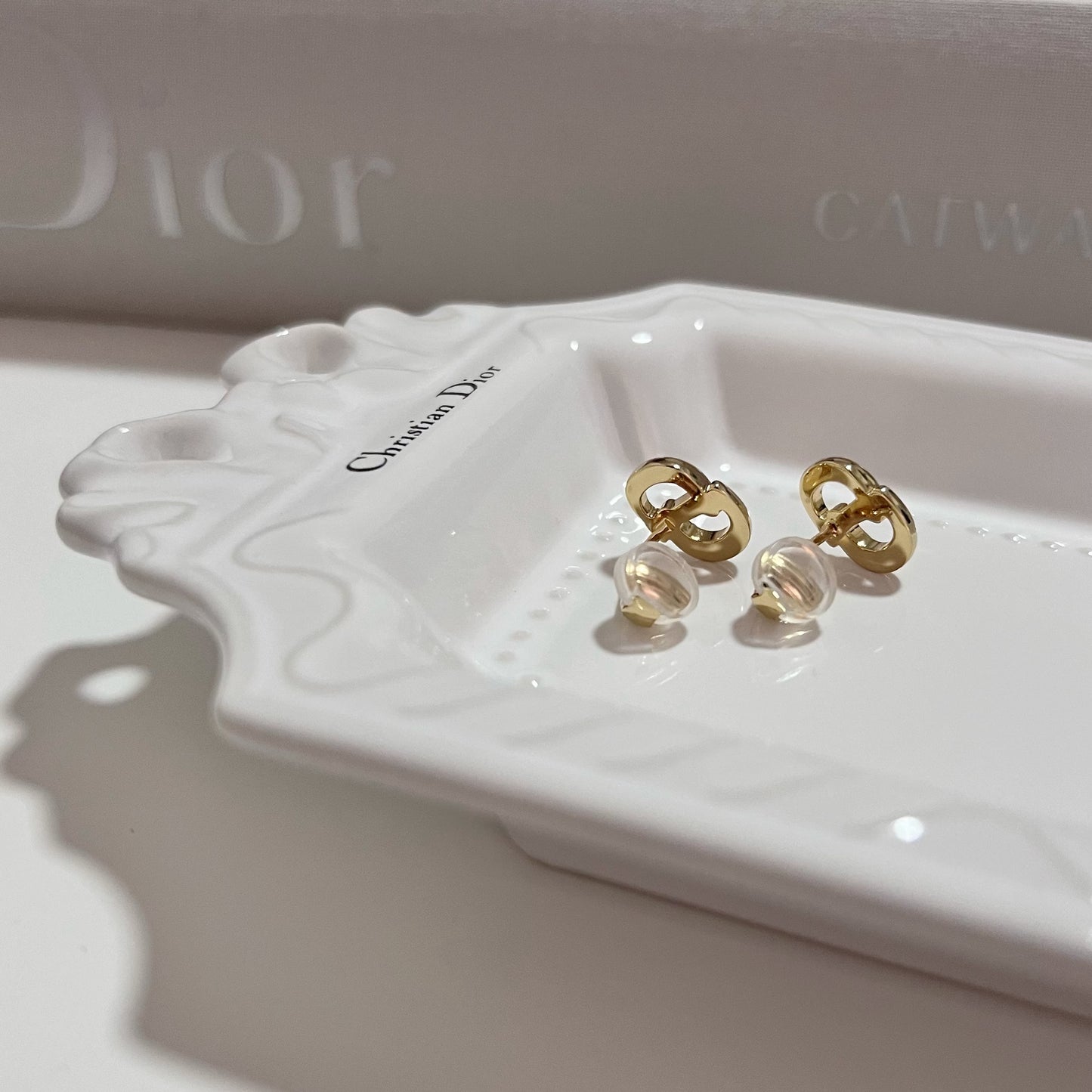Vintage Dior CD Clip On Earrings