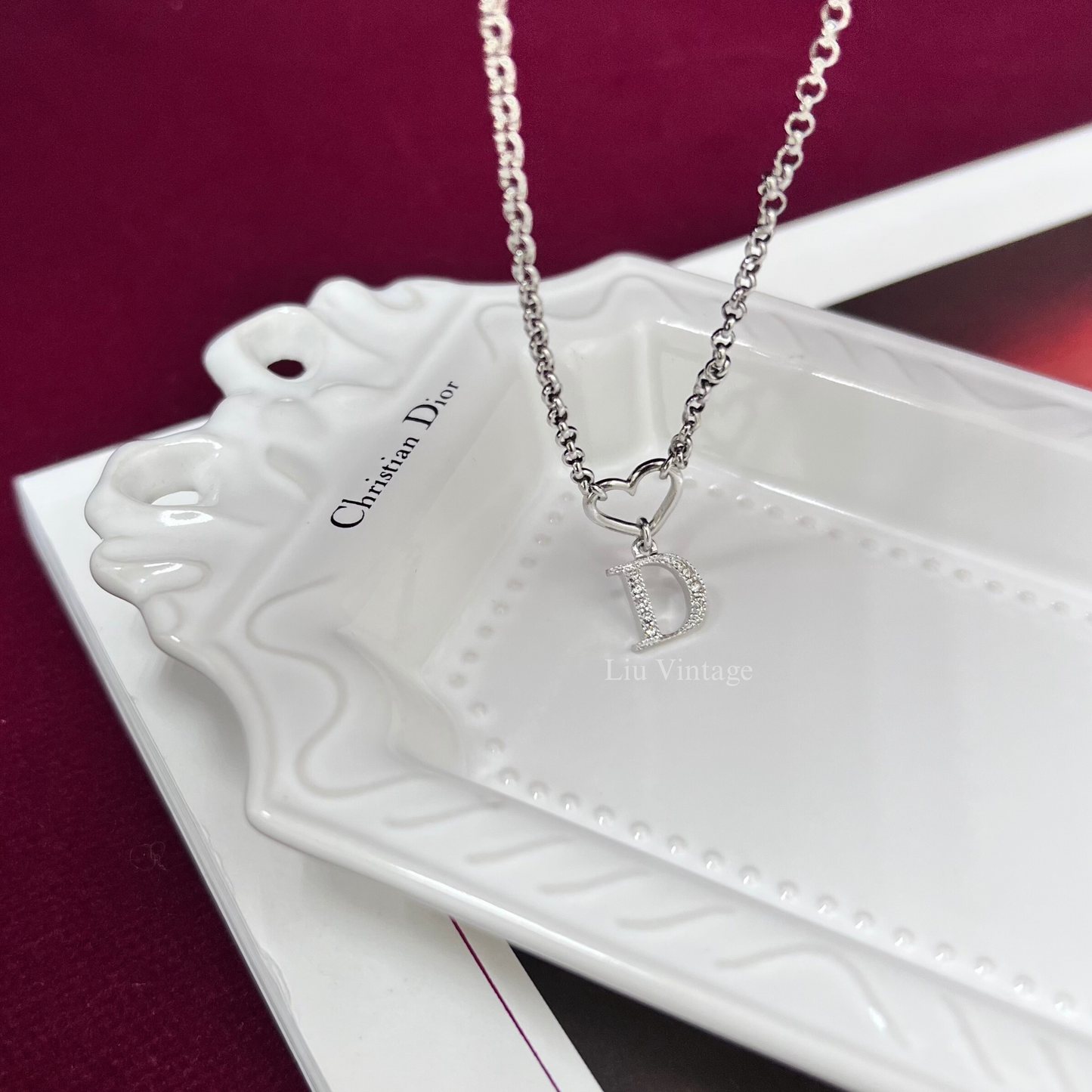 Vintage Dior Heart Necklace