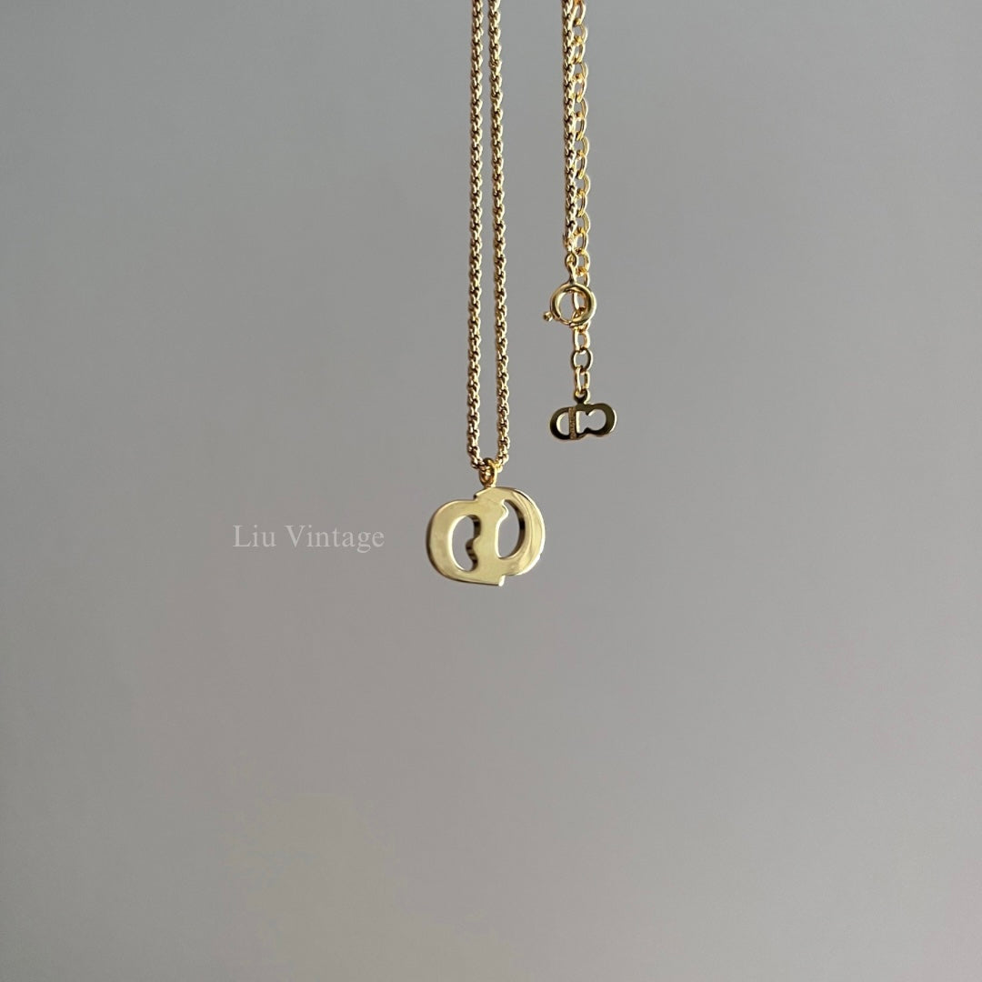 Vintage Dior 1.7cm CD Necklace